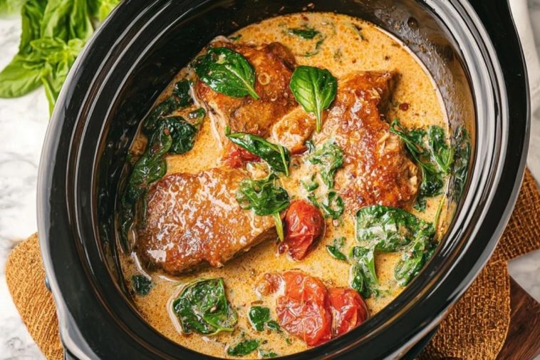 Slow Cooker Tuscan Chicken