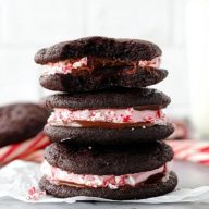 Chocolate Peppermint Sandwich Cookies