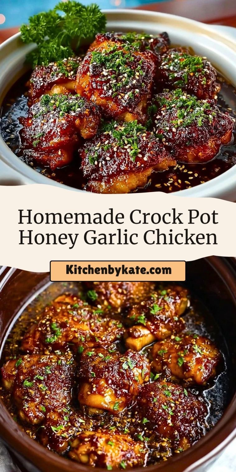 Homemade Crock Pot Honey Garlic Chicken