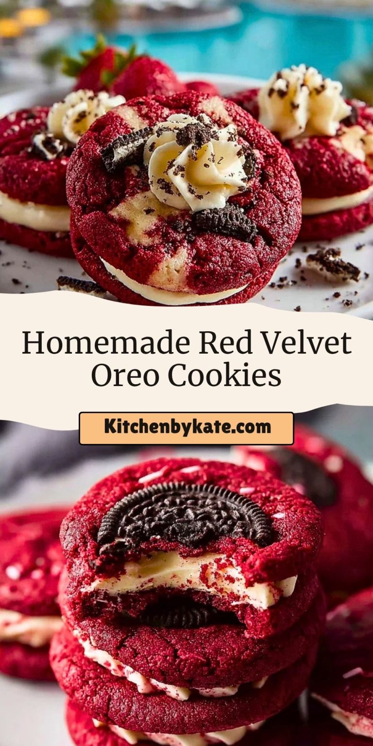 Homemade Red Velvet Oreo Cookies