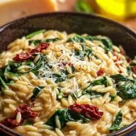 Creamy Tuscan Orzo