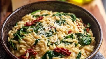 Creamy Tuscan Orzo