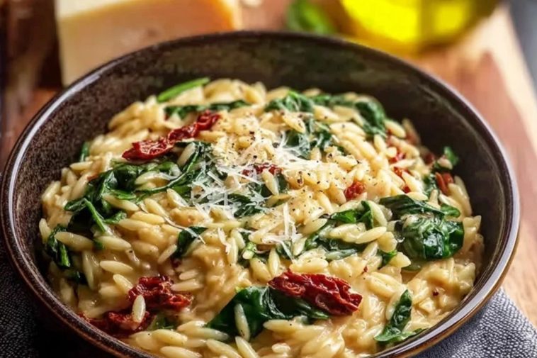 Creamy Tuscan Orzo