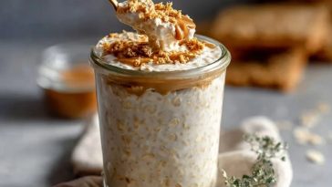 Quick Biscoff Overnight Oats