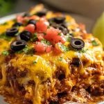 Baked Beef Enchilada Casserole