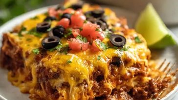 Baked Beef Enchilada Casserole