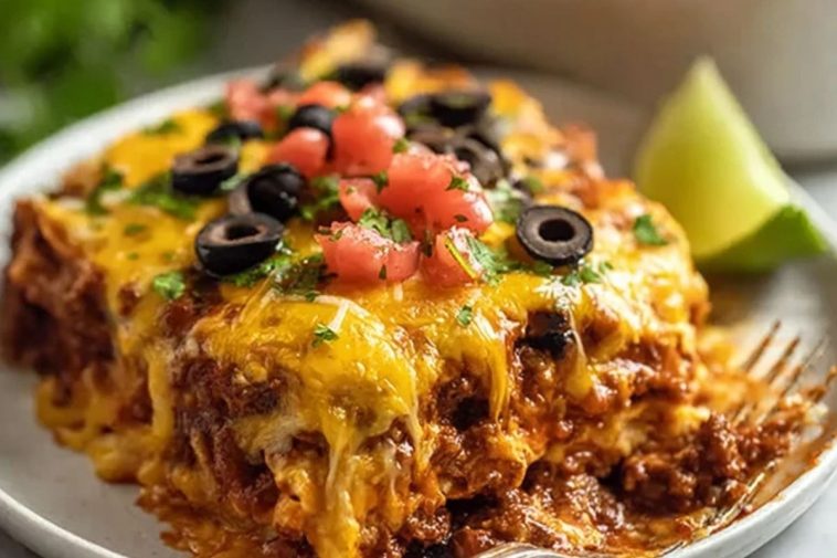 Baked Beef Enchilada Casserole