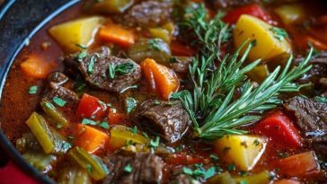 Braised Vegetable Beef Soup