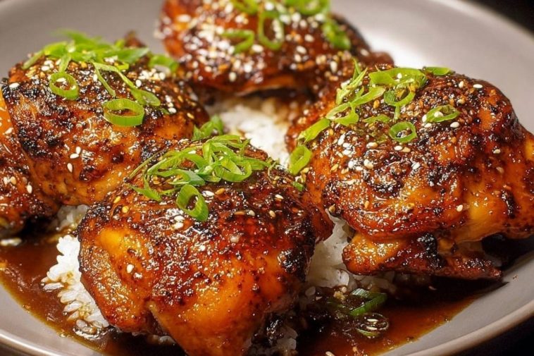Delicious Bone In Teriyaki Chicken Thighs