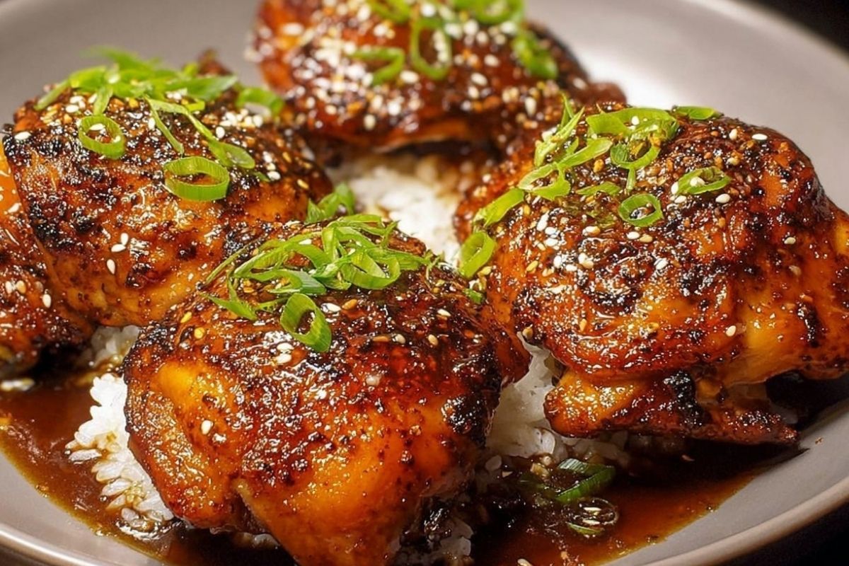 Delicious Bone In Teriyaki Chicken Thighs