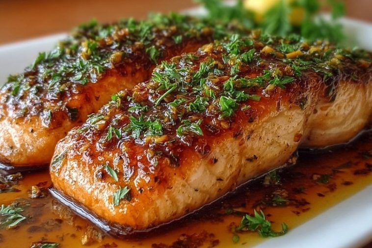 Maple Glazed Baked Salmon