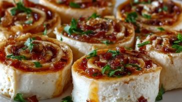 Pepper Jelly & Cream Cheese Pinwheels