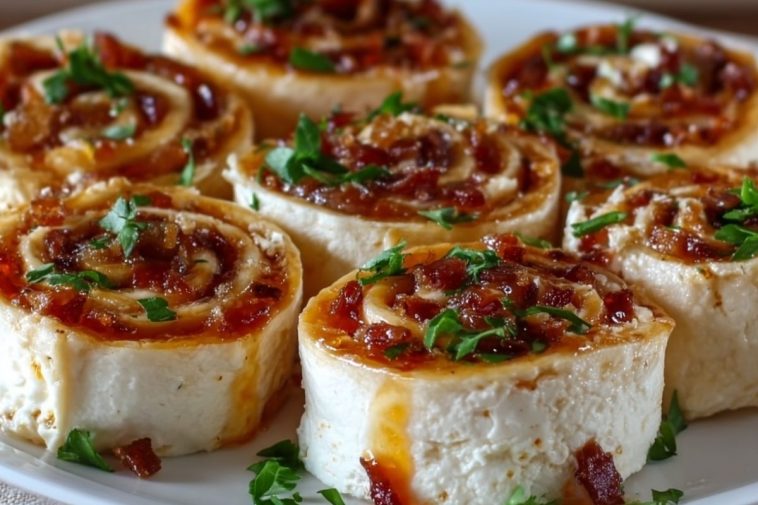 Pepper Jelly & Cream Cheese Pinwheels