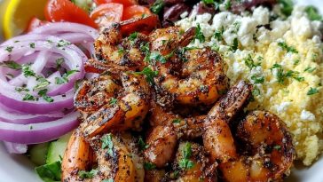 Greek Shrimp Mediterranean Bowl