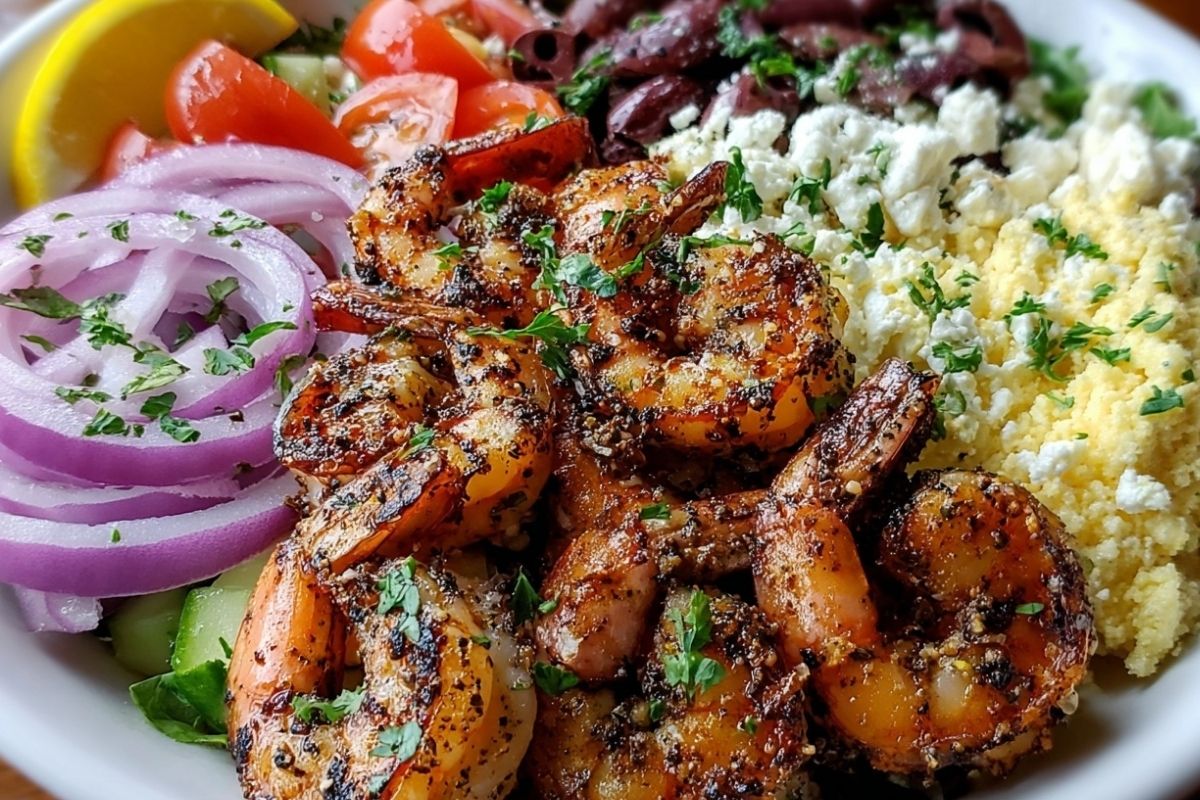 Greek Shrimp Mediterranean Bowl
