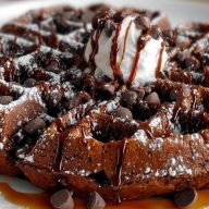 Fudgy Brownie Waffles