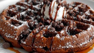 Fudgy Brownie Waffles