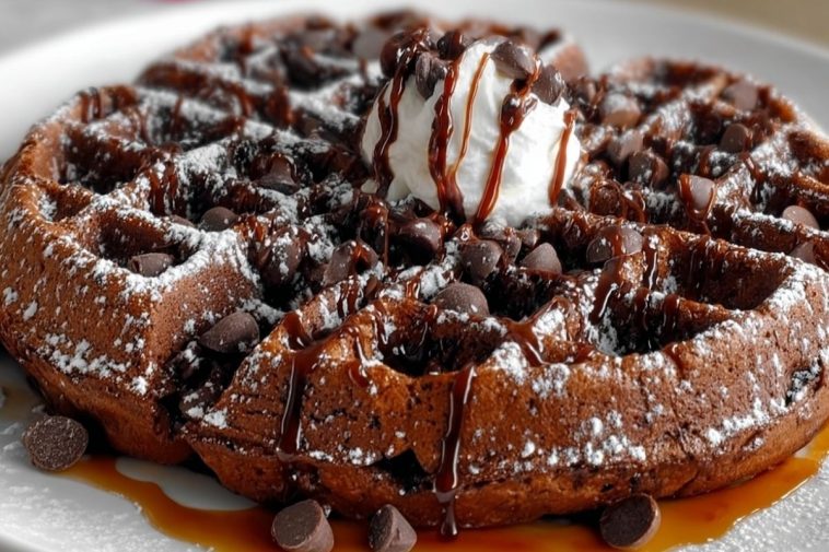 Fudgy Brownie Waffles