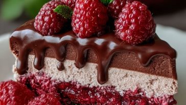 Heavenly Raspberry Chocolate Mousse Cake