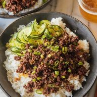 Quick and Easy Korean Ground Beef Bowl
