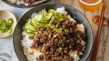 Quick and Easy Korean Ground Beef Bowl