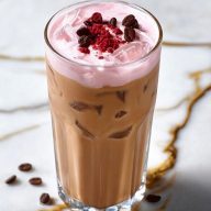 Iced Cherry Chai Latte