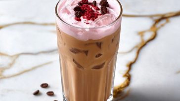 Iced Cherry Chai Latte