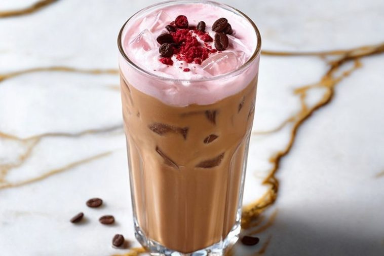 Iced Cherry Chai Latte