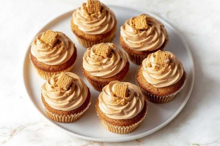 Biscoff Cookie Butter Cupcakes
