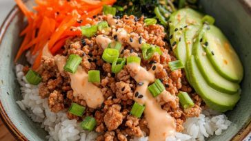 Ground Turkey Rice Bowls