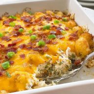 Cheesy Chicken Tater Tot Casserole
