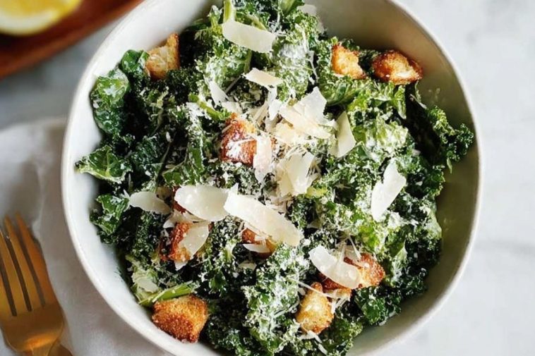 Easy 15-Minute Kale Caesar Salad