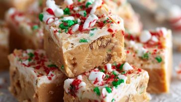 Creamy Christmas Peanut Butter Fudge