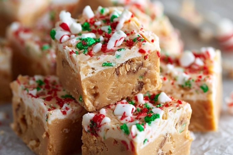 Creamy Christmas Peanut Butter Fudge