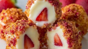 Strawberry Crunch Cheesecake Bites