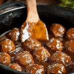 Crockpot Meatballs & Gravy