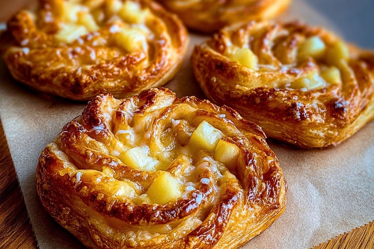 Delicious Apple & Cheese Danishes